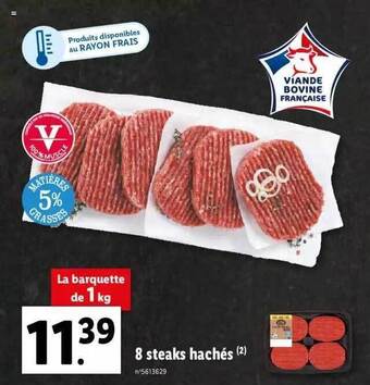 8 steaks hachés