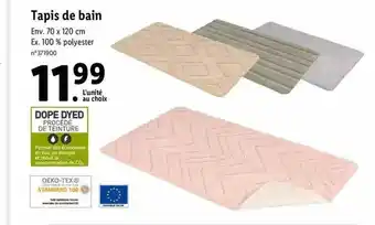 Lidl Tapis de bain offre
