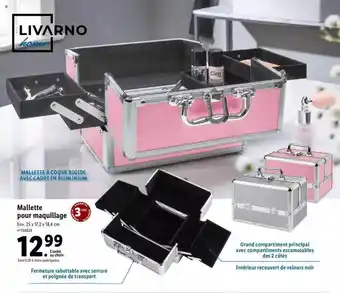 Lidl Livarno mallette pour maquillage offre