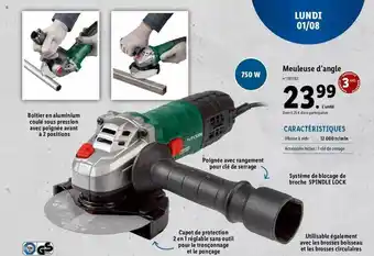 Lidl Parkside meuleuse d'angle offre
