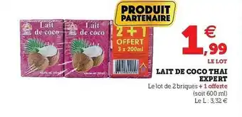 U Express Lait De Coco Thai Expert offre