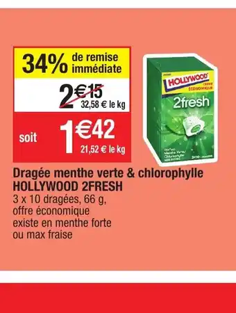 Draée menthe verte & chlorophylle