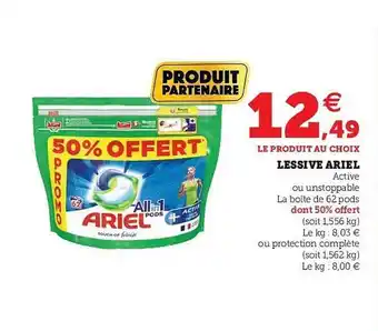 U Express Lessive Ariel offre