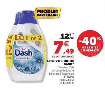 U Express Lessive Liquide Dash offre