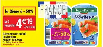 Migros Bà tonnets de surimi le Moelleux FLEURY MICHON offre