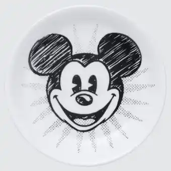 Assiette ut monochrome mickey by joshua vides