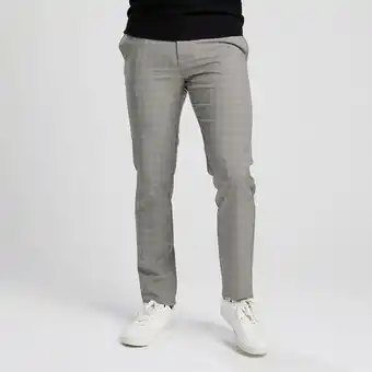 Pantalon chino slim carreaux