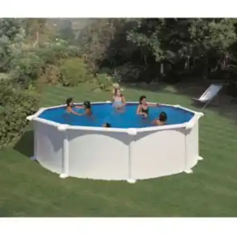 Gamm vert Piscine ronde acier ø4,80m x h. 1,32m - filtration à sable - gré offre