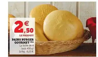 U Express Pains Burger Gourmet offre