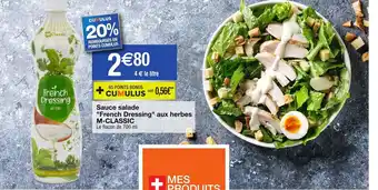 Migros sauce salade offre