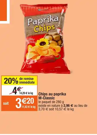 Migros Chips Au Paprika offre