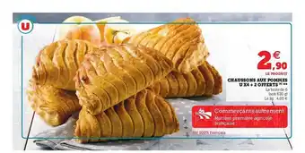 U Express Chaussons Aux Pommes U X4 + 2 Offerts offre