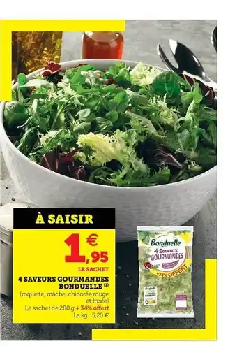 U Express 4 Saveurs Gourmandes Bonduelle offre