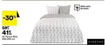 BUT Parure milo 220 x 240 cm signature offre