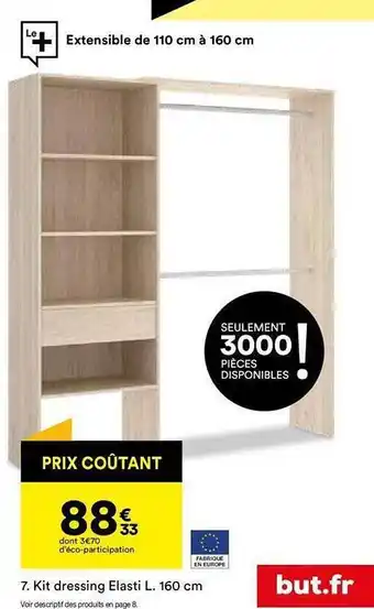 BUT Kit dressing elasti l. 160 cm but.fr offre