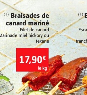 Colruyt Braisades de canard mariné offre