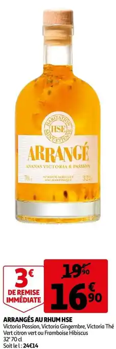 Auchan Arrangés au rhum hse offre