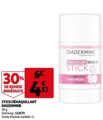 Auchan Diadermine stick démaquillant offre
