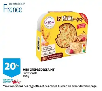 Auchan Dessaint bon plan sur les mini crêpes dessaint offre