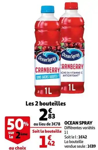 Auchan Ocean spray ocean spray offre