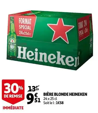 Auchan Heineken bière blonde offre