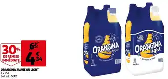 Auchan Orangina orangina jaune ou light offre