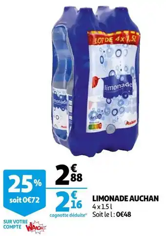Auchan Auchan limonade offre