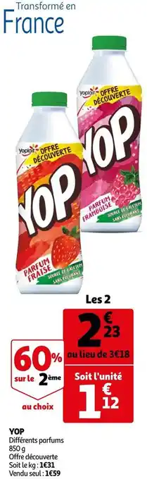 Auchan Yoplait yop offre