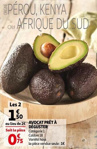 Auchan Avocat prêt à déguster offre