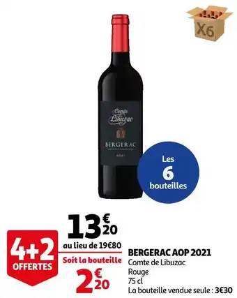 Auchan Comte de libuzac bergerac aop 2021 offre