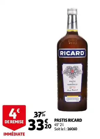 Auchan Ricard pastis offre