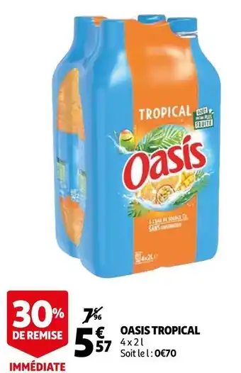 Auchan Oasis oasis tropical offre