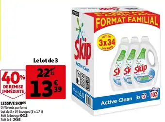 Auchan Skip lessive offre