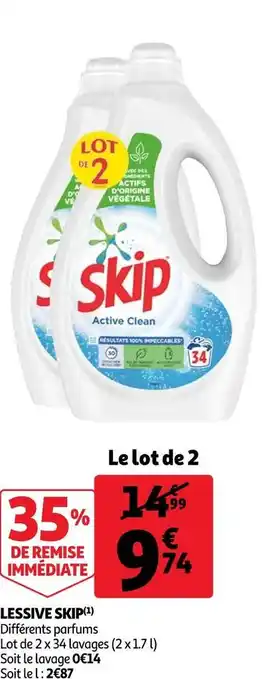 Auchan Skip lessive offre