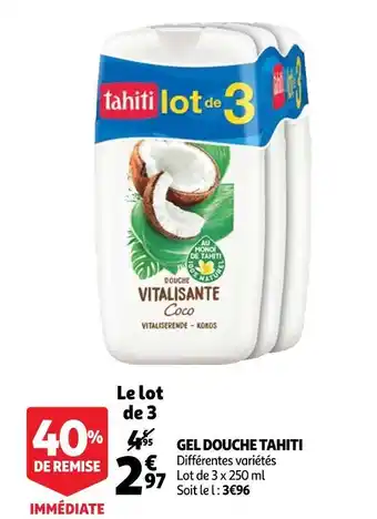 Auchan Palmolive gel douche offre