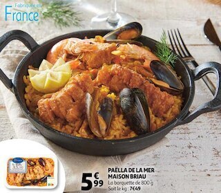 Auchan Maison briau paëlla de la mer offre