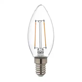 Leroy Merlin Ampoule led à filament flamme e14 249 lm = 25 w blanc chaud, lexman offre