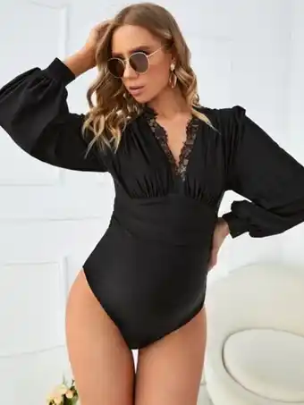 SheIn Shein body de grossesse à dentelle à ruché offre