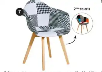 Cora x Carrefour Fauteuil leason patchwork offre