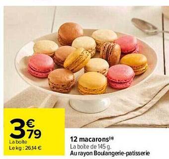 12 macarons