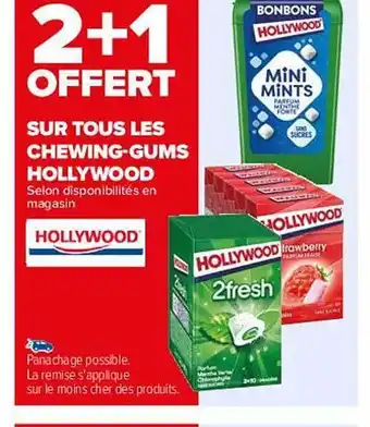 Carrefour Chewing-gums hollywood offre