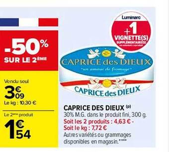 Carrefour Caprice des dieux offre
