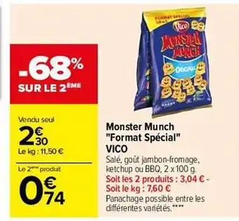 Carrefour Monster munch offre