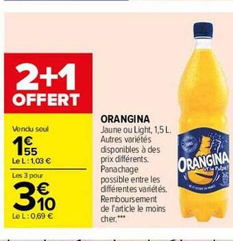 Carrefour Orangina offre