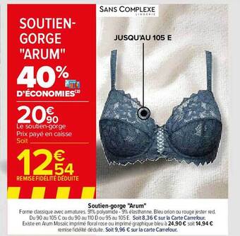 Carrefour Soutien-gorge offre