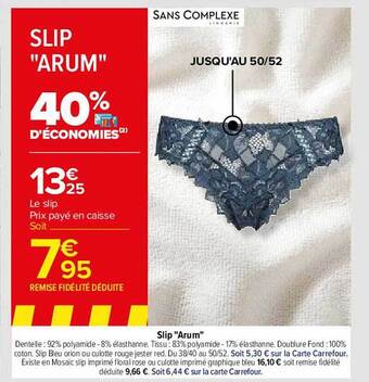 Carrefour Slip offre