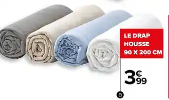 Carrefour Drap housse 90 x 200 cm offre
