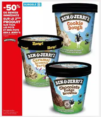 Carrefour Market Pots et mini-pots ben & jerry's offre