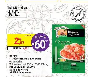 Intermarché Hyper Coppa itinéraire des saveurs offre