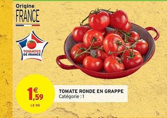 Intermarché Hyper Tomate ronde en grappe offre